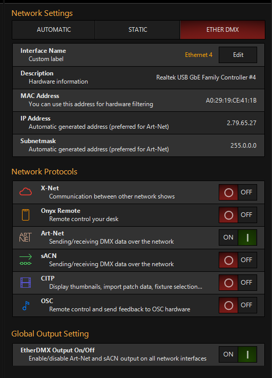 Setting Up DMX Networking
