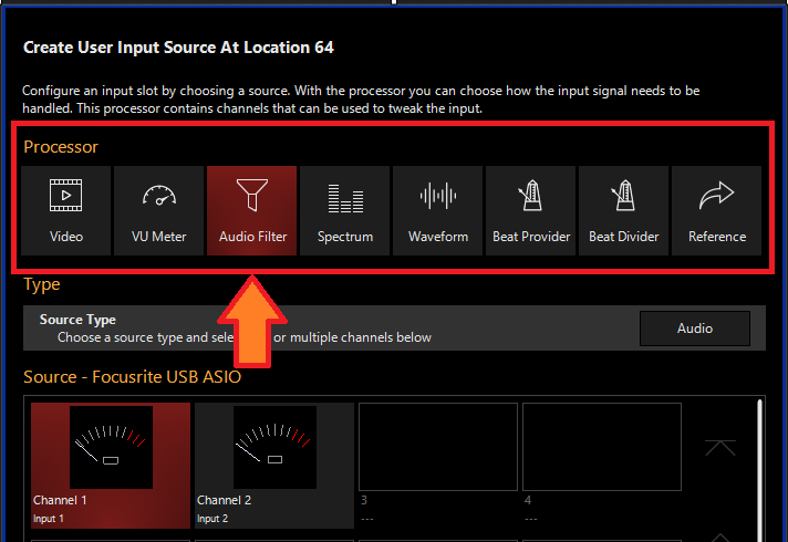 Audio Filter Input Processor