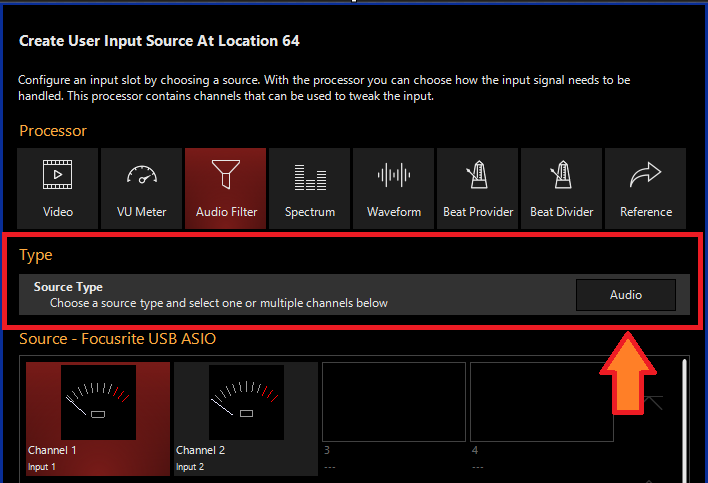 Audio Filter Input Processor