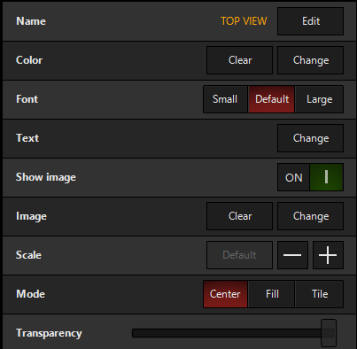 Edit Mode Options